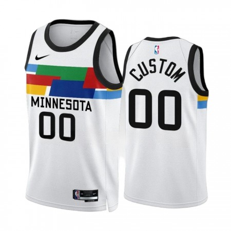 Dres Minnesota Timberwolves Prilagođeni Nike 2022-23 City Edition Bijela Swingman
